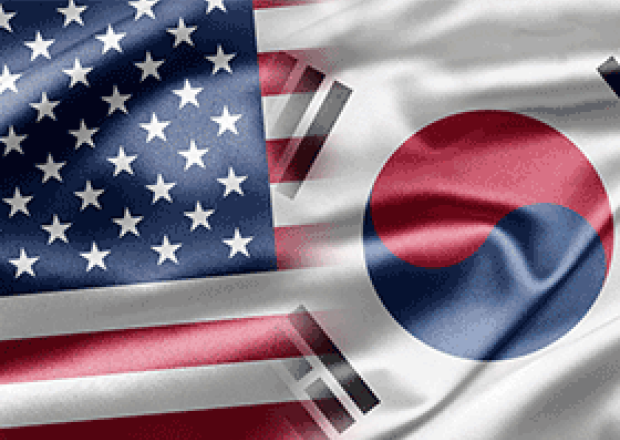 US and Korea Flags