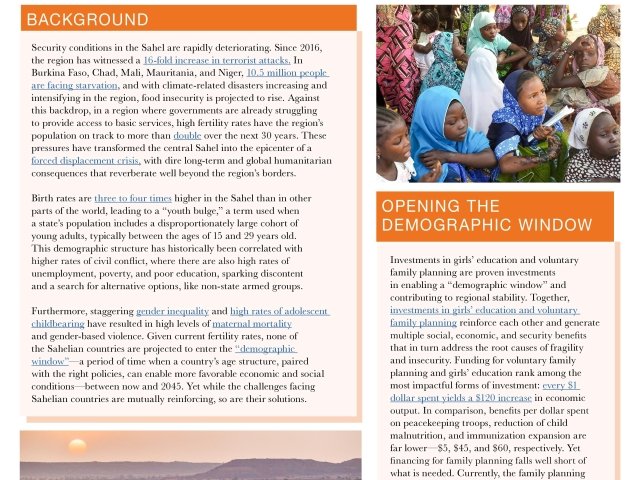 Image - Wilson Memo | Converging Risks: Demographic Trends, Gender Inequity, and Security Challenges in the Sahel