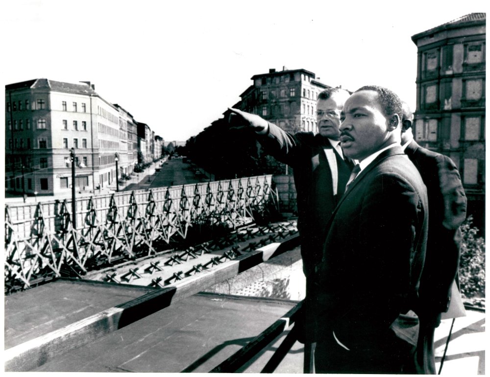 Photograph of Dr. Martin Luther King in Berlin, Germany