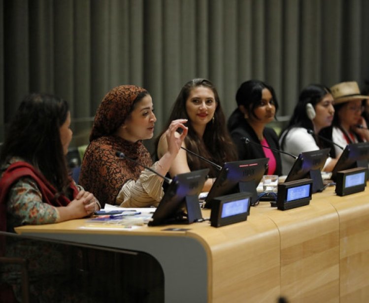 Generation Equality Midpoint Moment held at United Nations headquarters in New York.