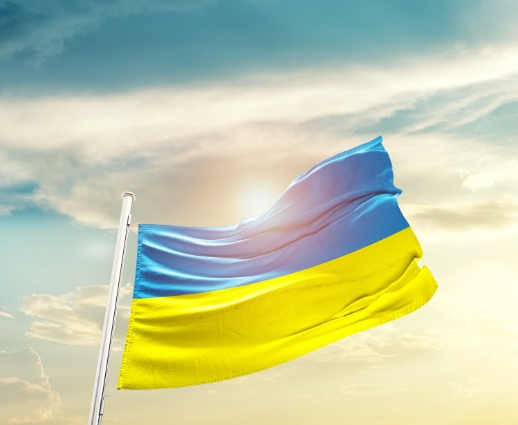 Ukraine flag photo