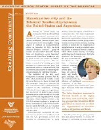 Homeland Security and the Bilateral Relationship Between Argentina and the United States