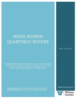 MENA Women Quarterly Report (April-June 2015)