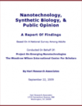 Nanotechnology, Synthetic Biology, & Public Opinion
