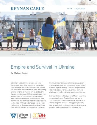 Front page of Empire and Survival in Ukraine by Michael Cecire