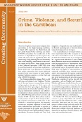 Crime, Violence, and Security in the Caribbean