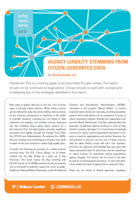 Agency Liability Stemming from Citizen-Generated Data