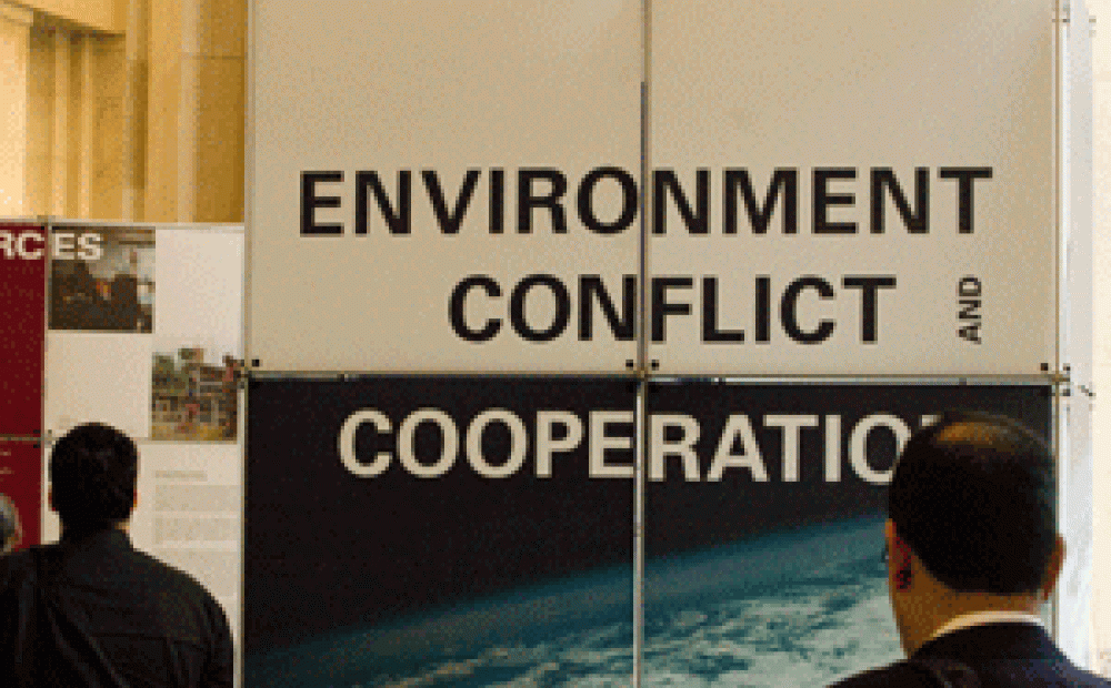 Reception: Environment, Conflict, and Cooperation Exhibition