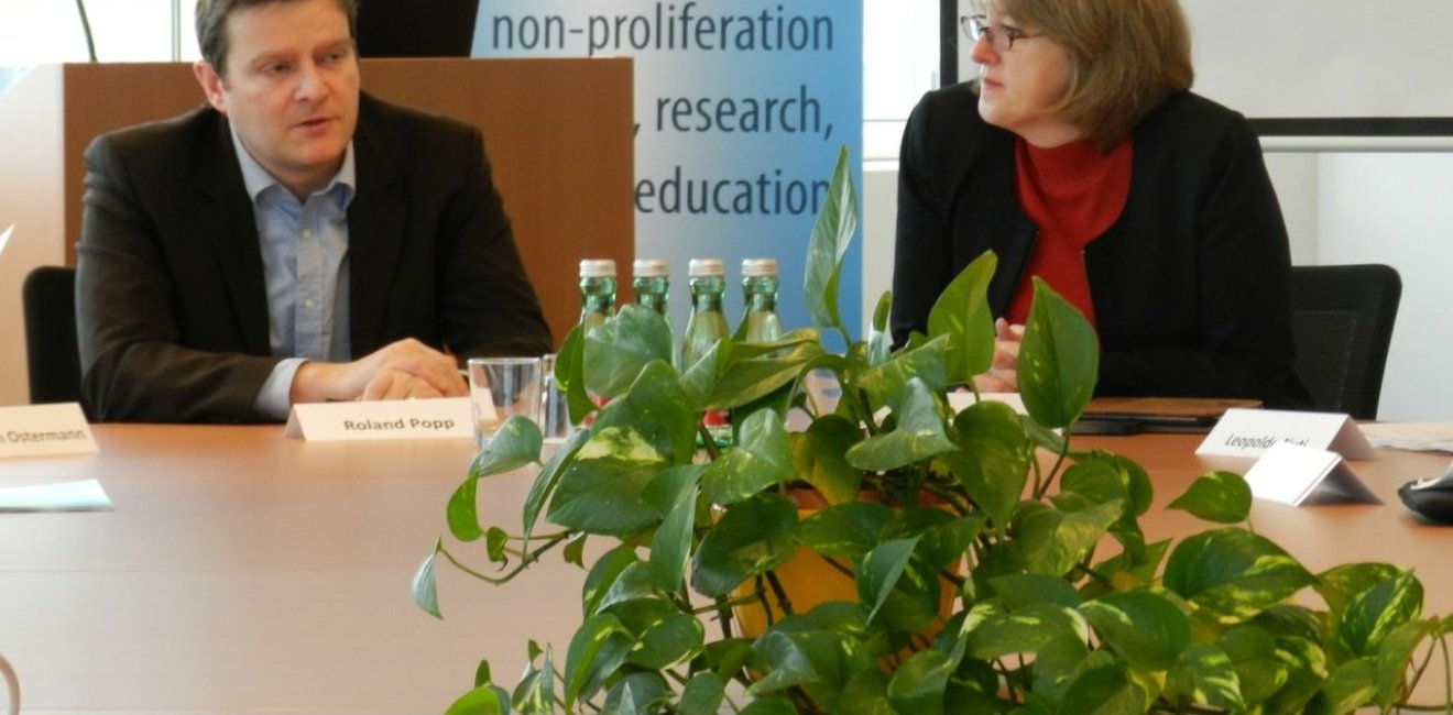 Roland Popp and Elena Sokova speak at the ETH Zurich/VCDNP/NPIHP workshop on Nuclear Proliferation History: New Evidence, Analysis & Policy Insights