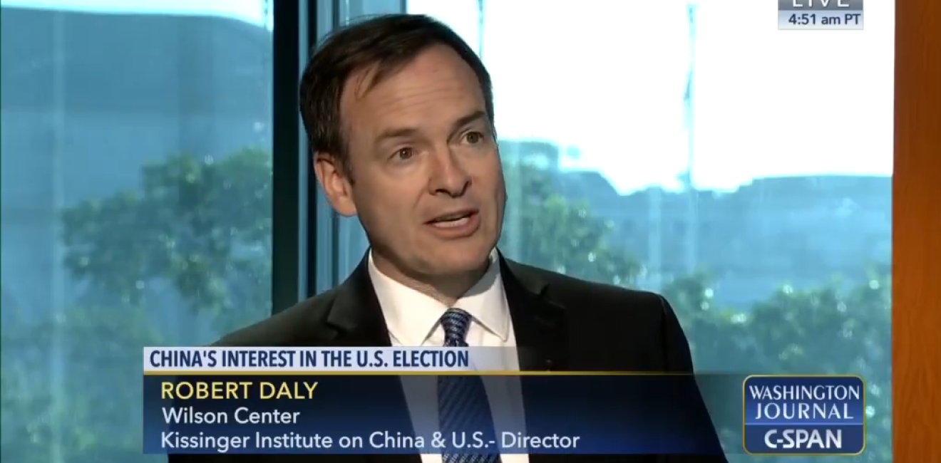 Robert Daly on C-SPAN: China's Interest in the U.S. Election