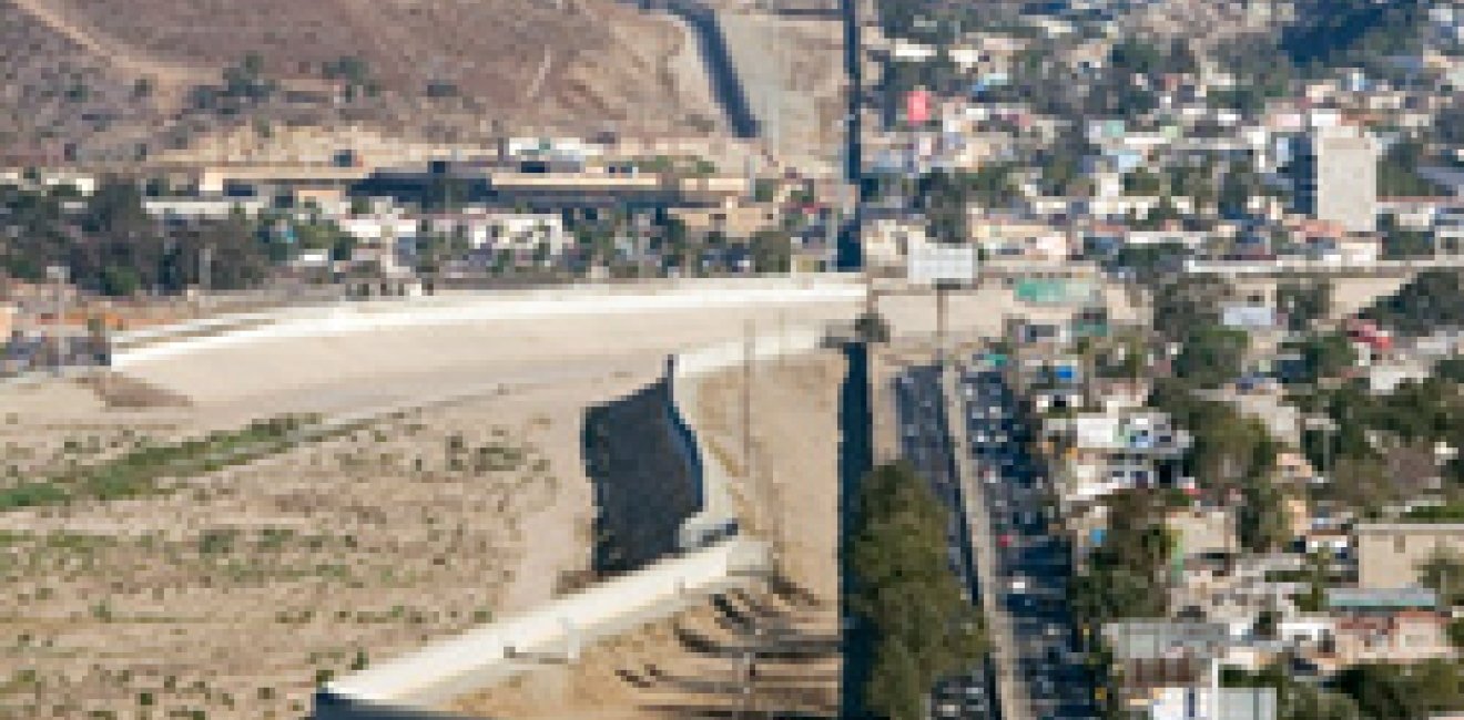 Three layers of fences separate the U.S. and Mexico along the border in San Diego December 9, 2005.