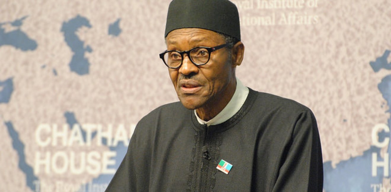 Nigerian President Muhammadu Buhari at a discussion at Chatham House, February 26, 2015. Photo by Chatham House, Creative Commons CC-BY 2.0