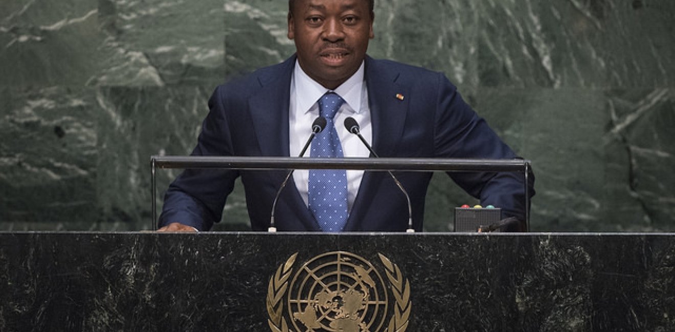 Faure Gnassingbé, President of Togo, addresses the UN General Assembly in 2015. A commission was created to investigate the electoral violence surrounding the transfer of power to Faure Gnassingbé from his father, Gnassingbé Eyadéma. Photo by UN Photo