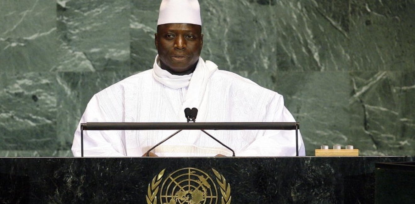 Al Hadji Yahya A.J.J. Jammeh, President of the Gambia, addresses the general debate of the sixty-fourth session of the General Assembly. 24/Sep/2009. United Nations, New York. UN Photo/Erin Siegal. www.unmultimedia.org/photo/