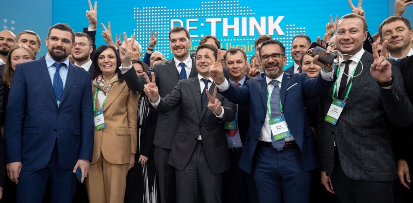 Ukrainian President Volodymyr Zelenskyy at the RE: THINK. Invest in Ukraine Forum in Mariupol. Source: president.gov.ua