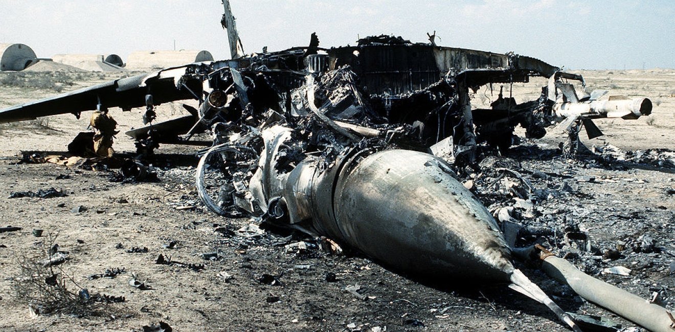 Iraqi MiG-29 shot down during Operation Desert Storm