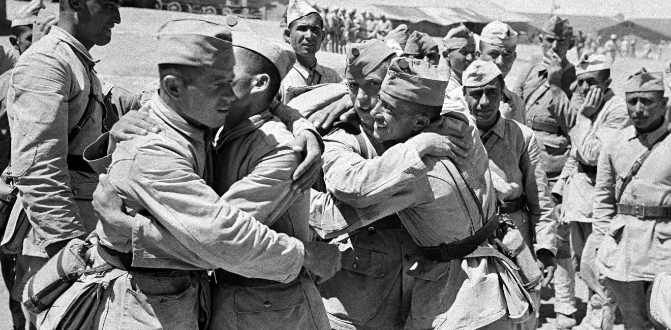 Turkish members of the United Nations Forces in Korea, just before departing Turkey, August 1950.