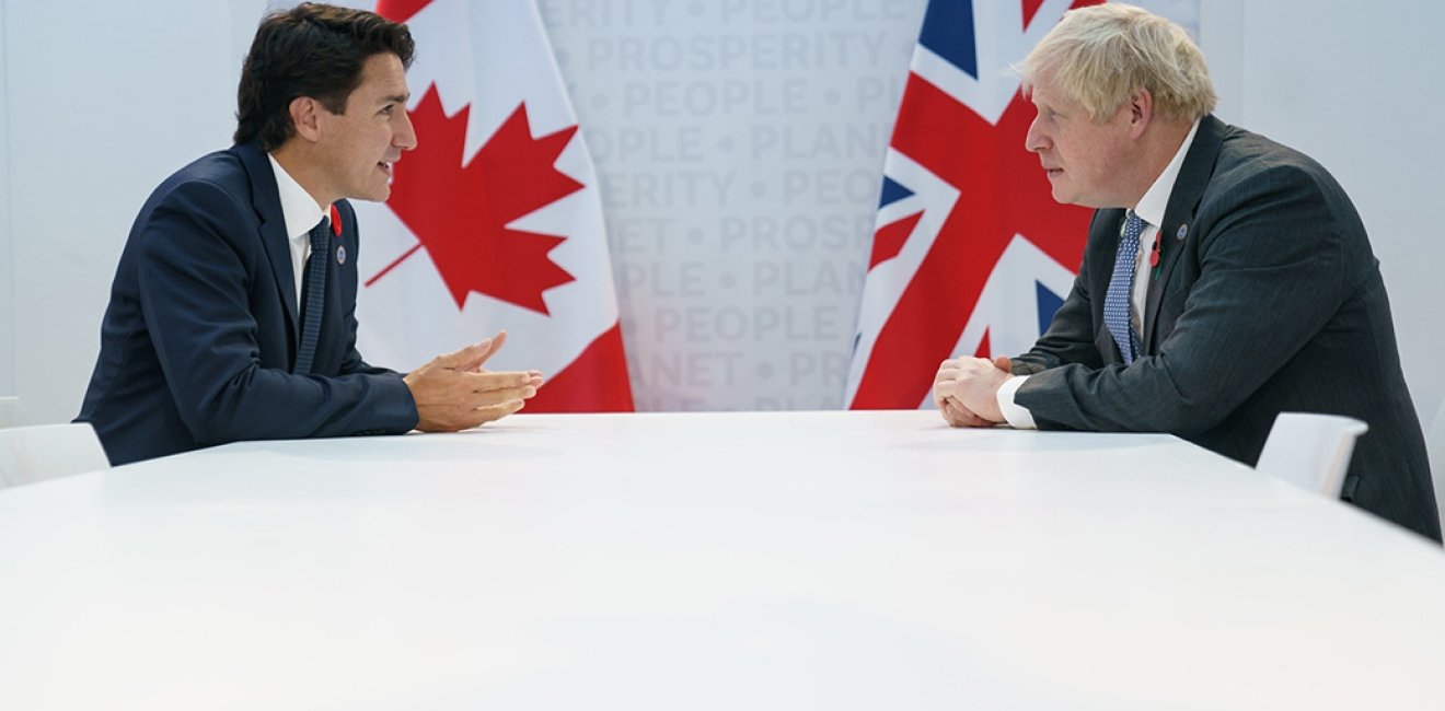 PM Trudeau and PM Johnson 