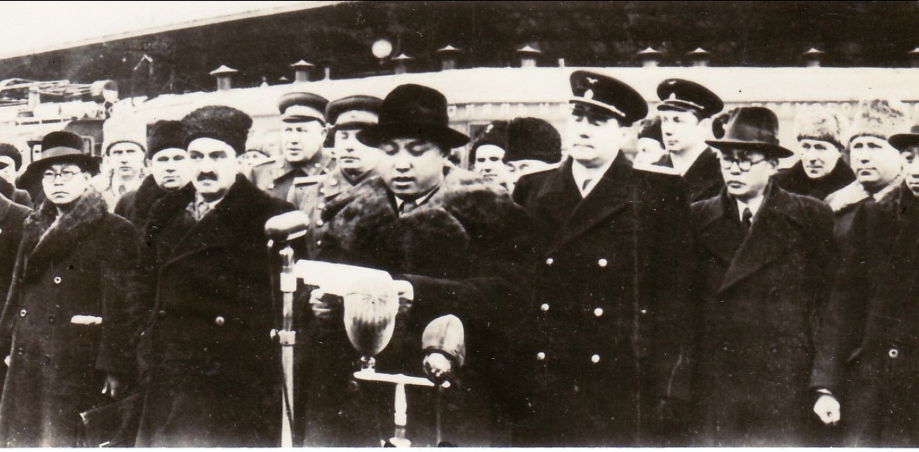 Kim Il Sung during a visit to Moscow, March 1949.