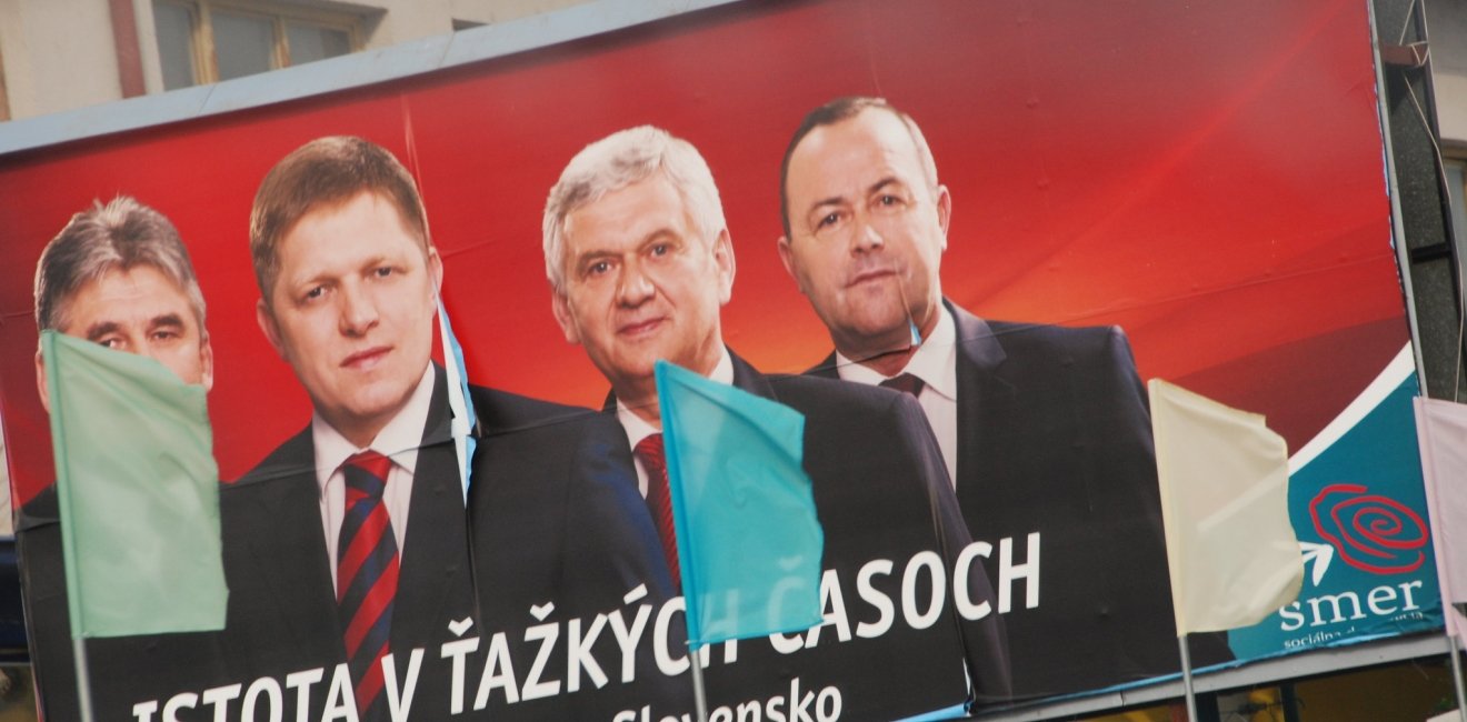 Election Poster, Smer Party in Slovakia 