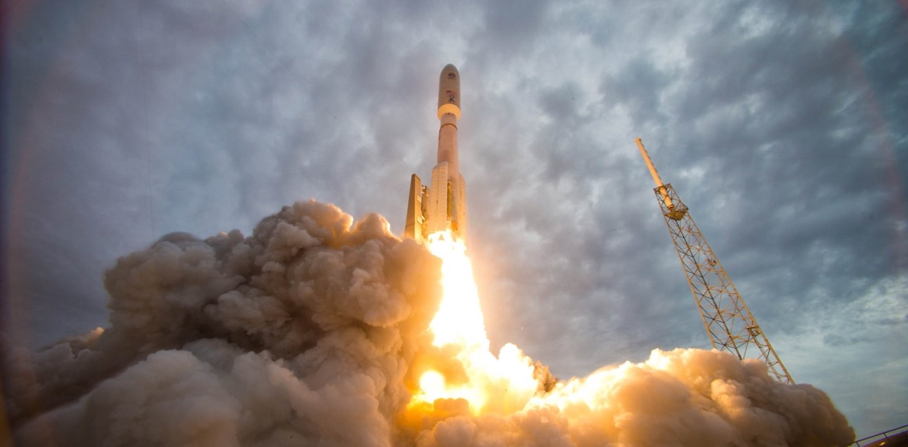 The MUOS 2 satellite launches from Cape Canaveral