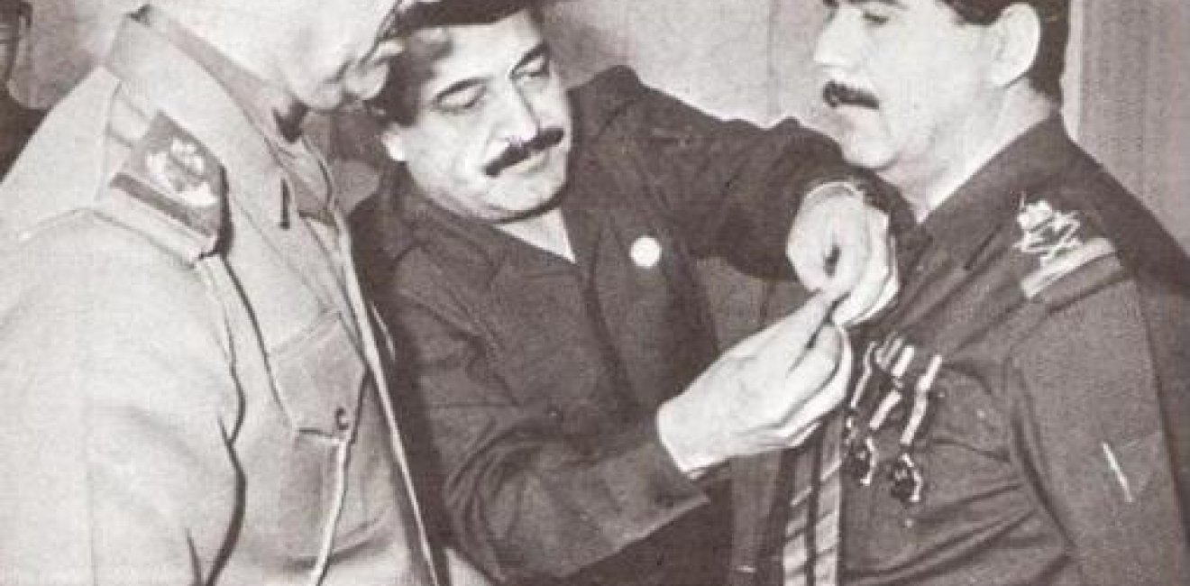 Saddam Hussein and brother-in-law Adnan Khairallah