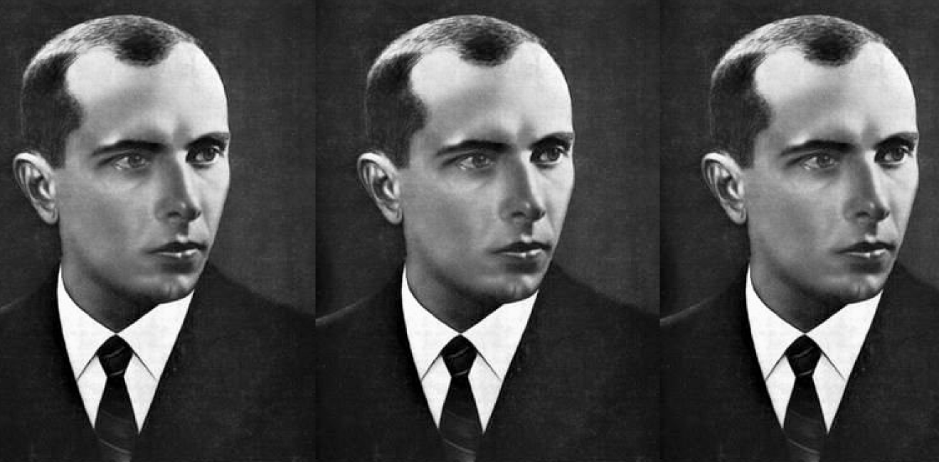 Collage of Ukranian nationalist Stepan Bandera