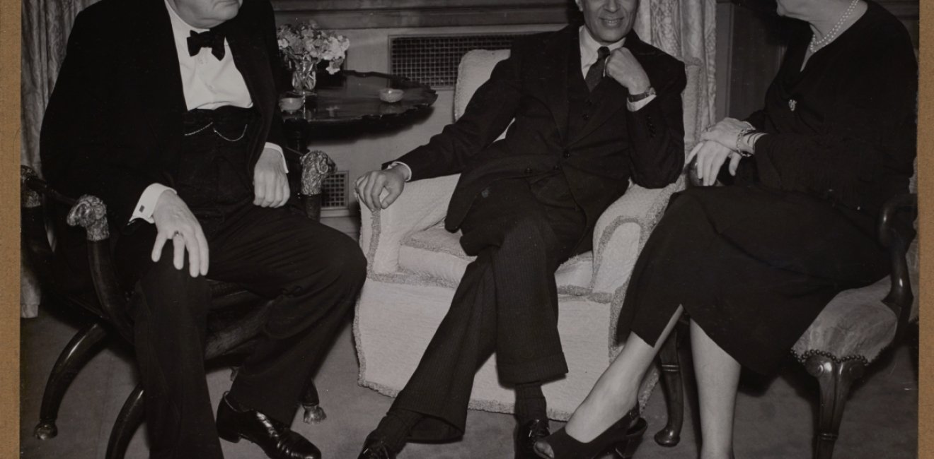 Winston Churchill and Jawaharlal Nehru photographed together