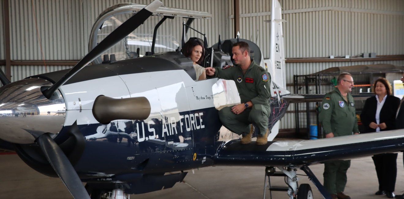 German Foreign Minister Annalena Baerbock visiting the German Air Force Tactical Training Command at the US Air Force Base in Wichita Falls