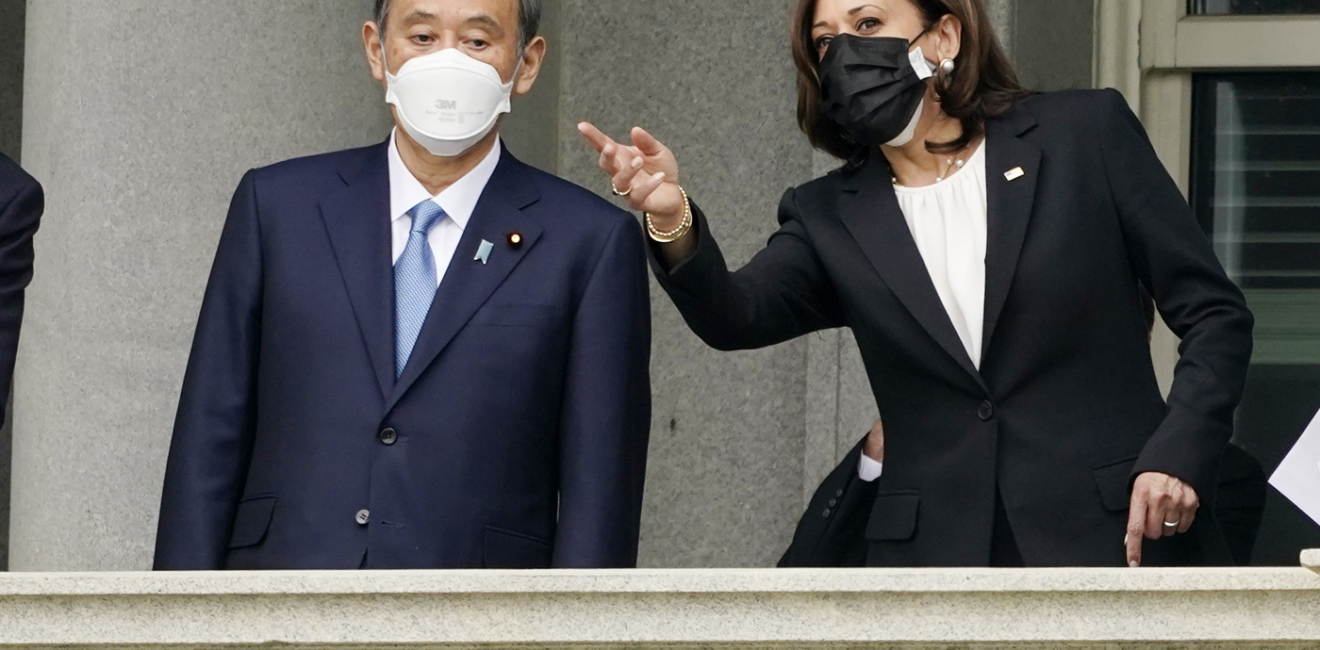 US Vice President Kamala Harris meets Yoshihide Suga