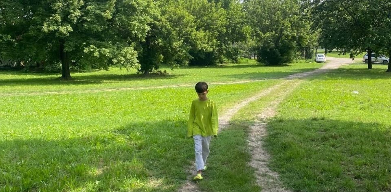 Child on road