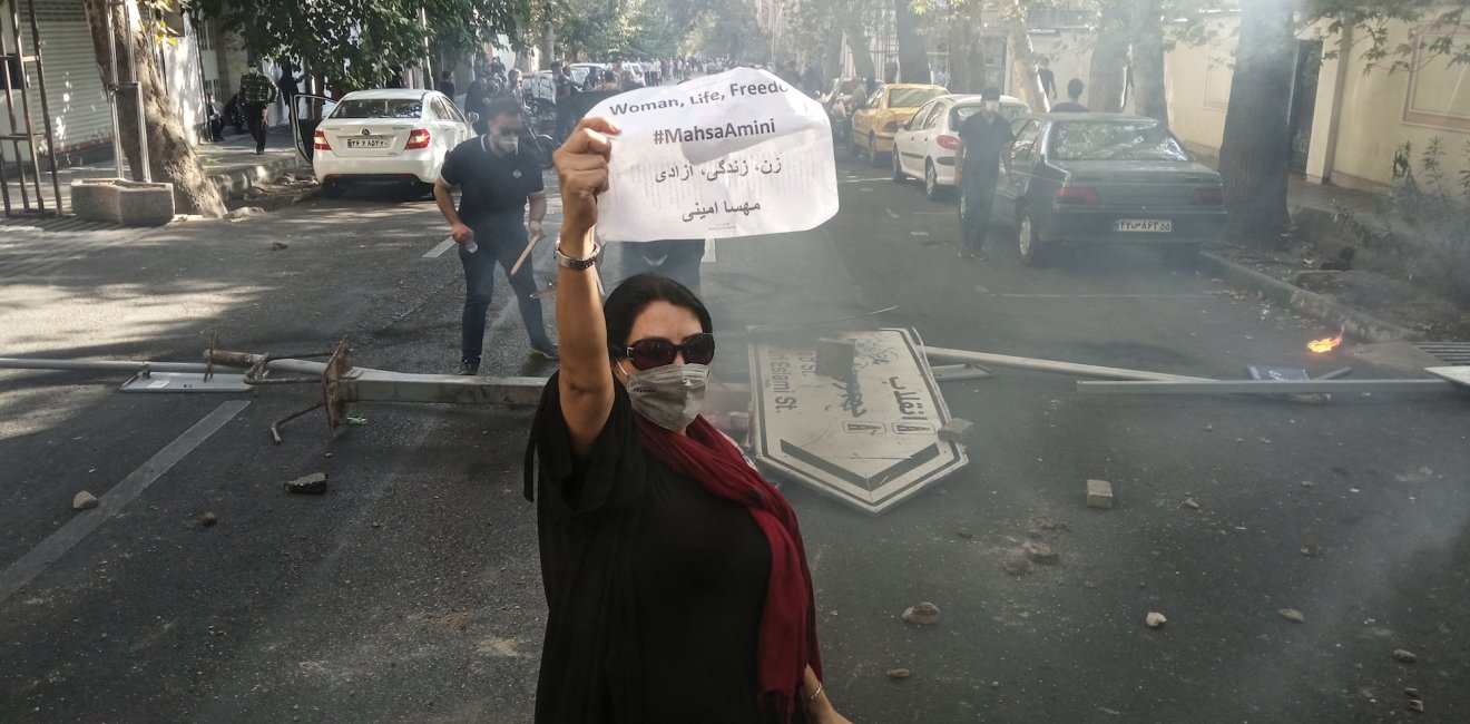 Iran Protest Sign