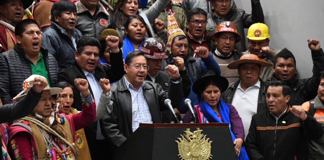 President Luis Arce of Bolivia after attempted coup