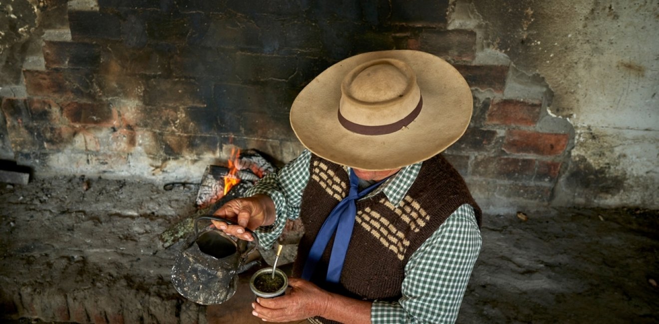 Mate drinking South America