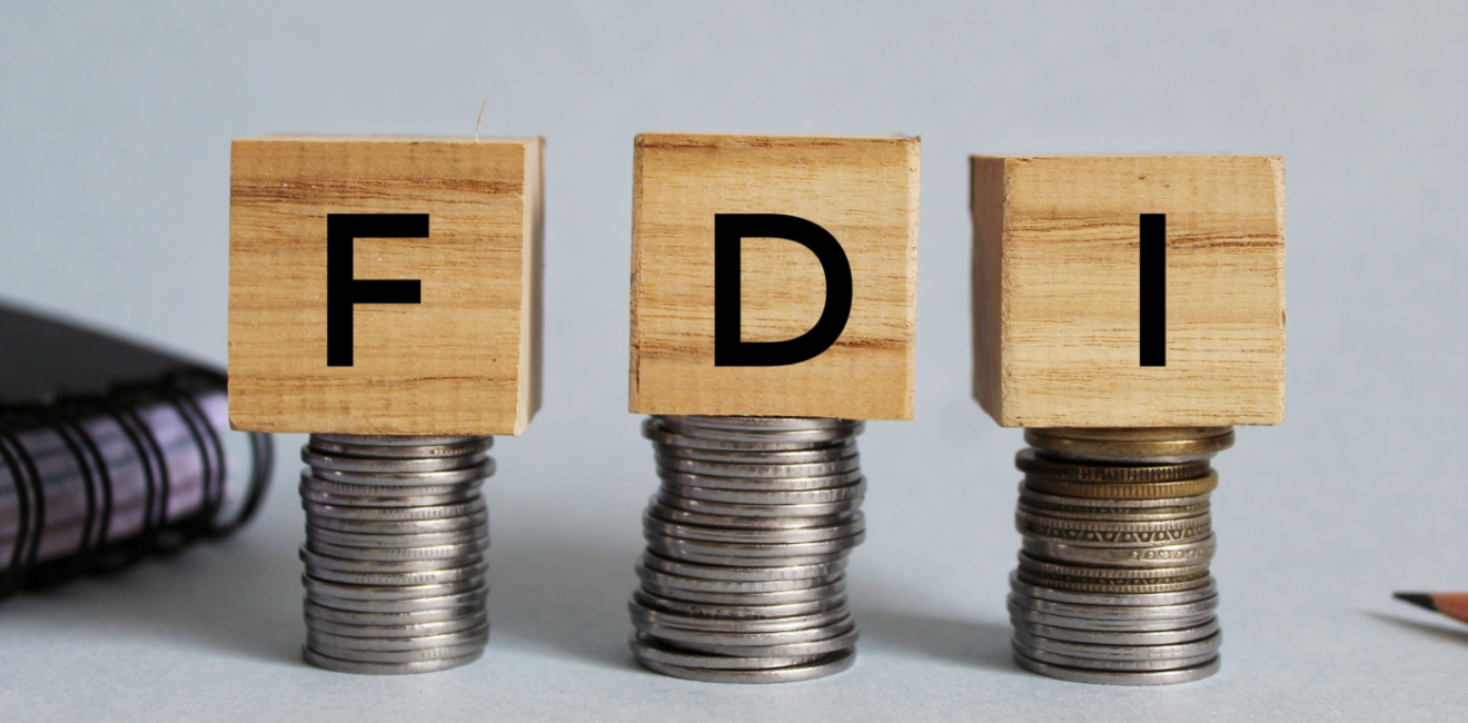 Stack of Coins with Blocks that Read FDI