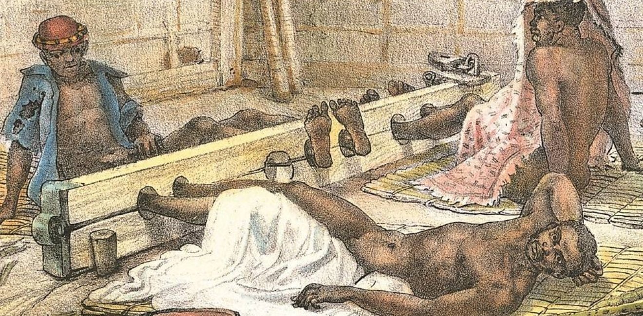 Slave housing. Illustration by Jean-Baptiste Debret.