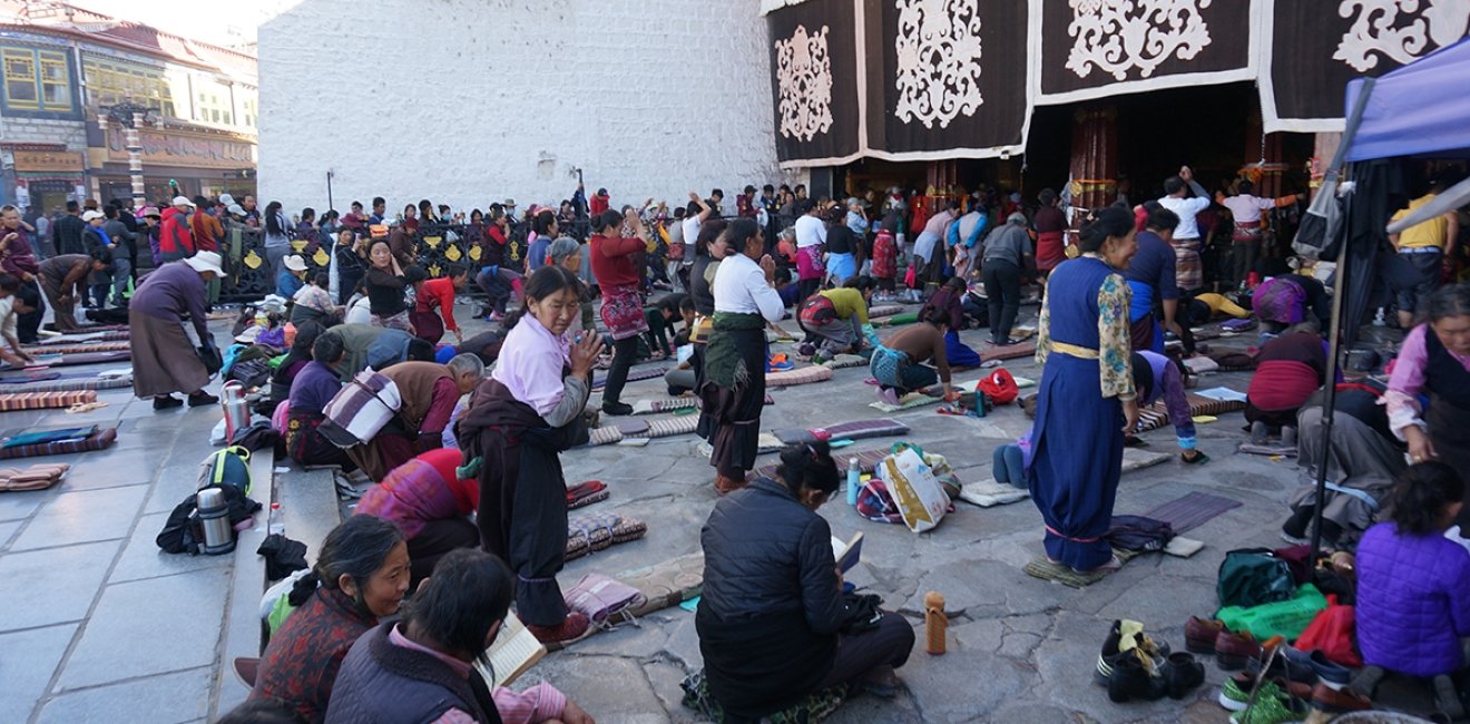 Tibetan pilgrims. 