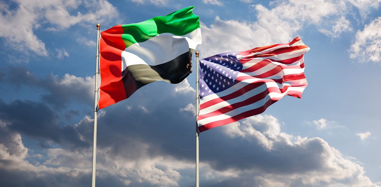 US UAE Flags