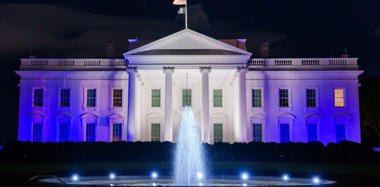 White House Israeli flag