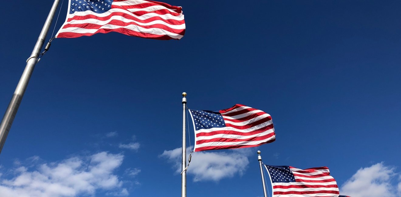 U.S. flags