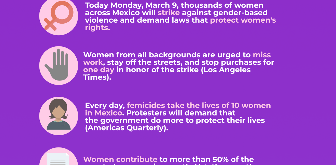 Day Without Women in Mexico Infographic