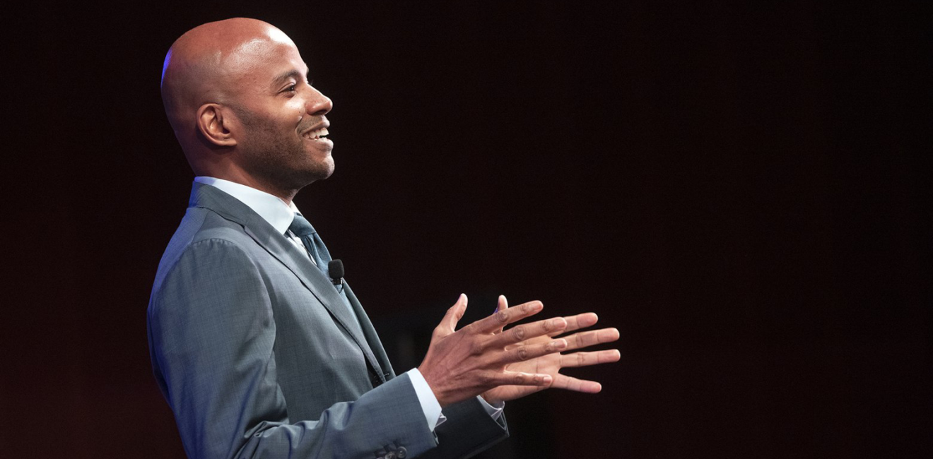 Peniel Joseph at the Lyndon Baines Johnson Presidential Library in 2019