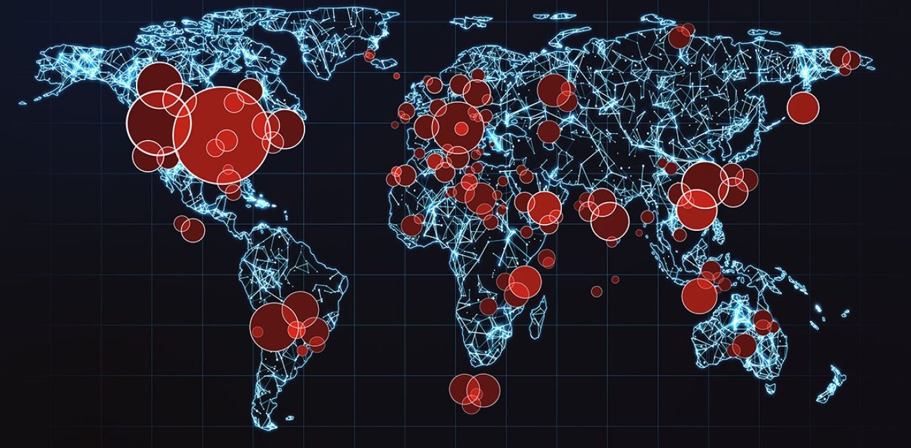 Hotspots on a global map