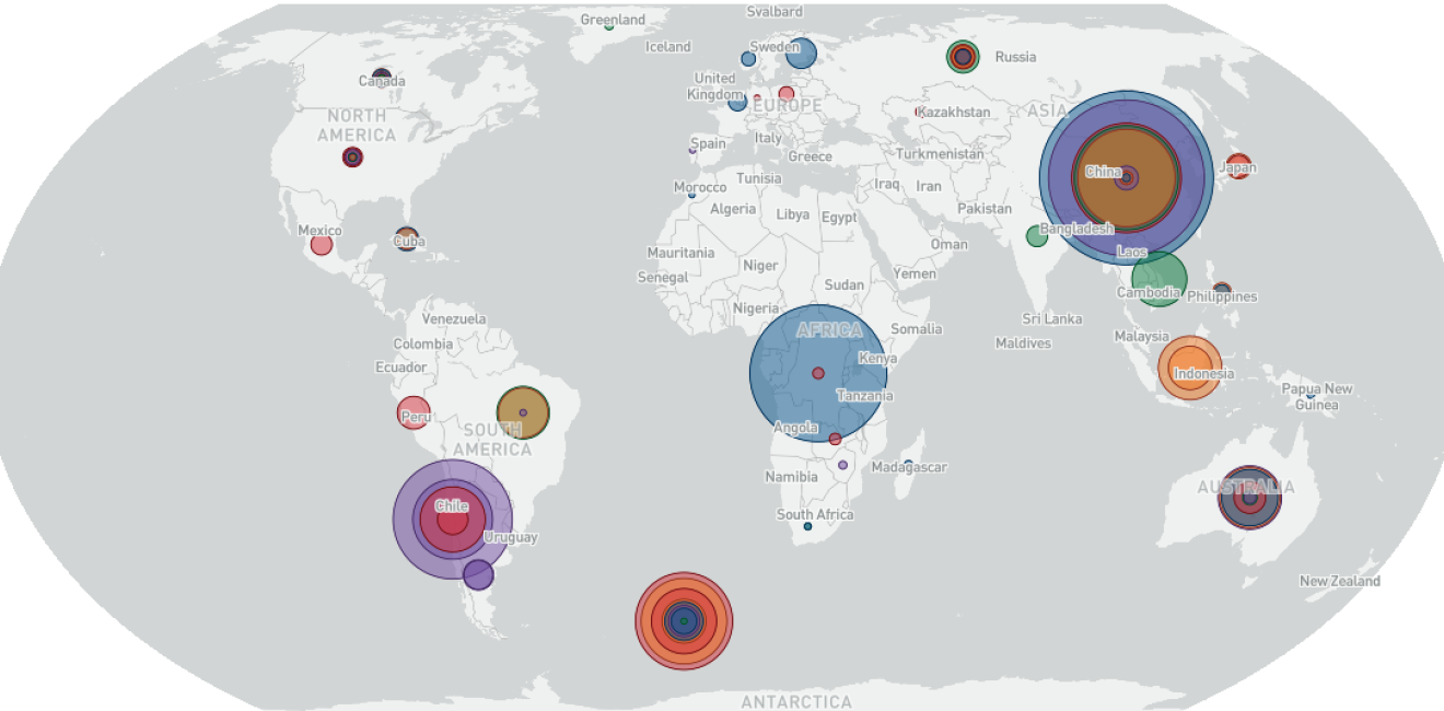 Screen Grab of Critical Minerals Interactive Map