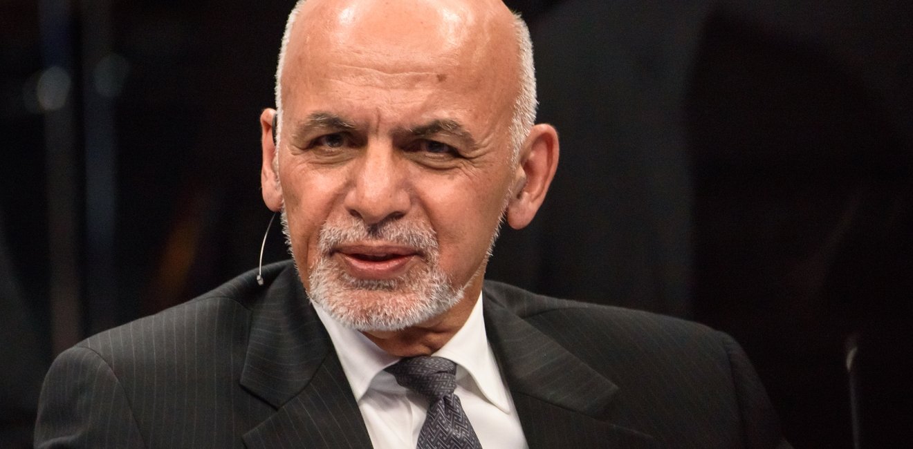 Afghan President Ashraf Ghani at a NATO Summit in 2018.