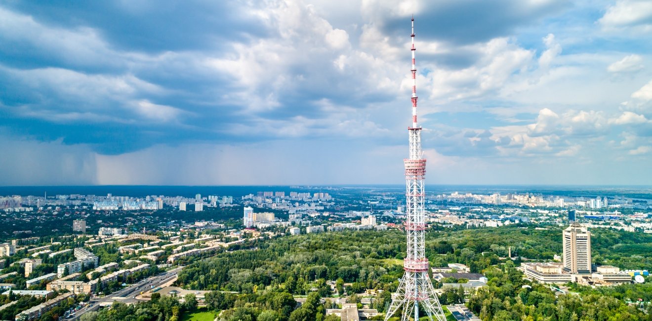 TV Tower in Kyiv, Ukraine