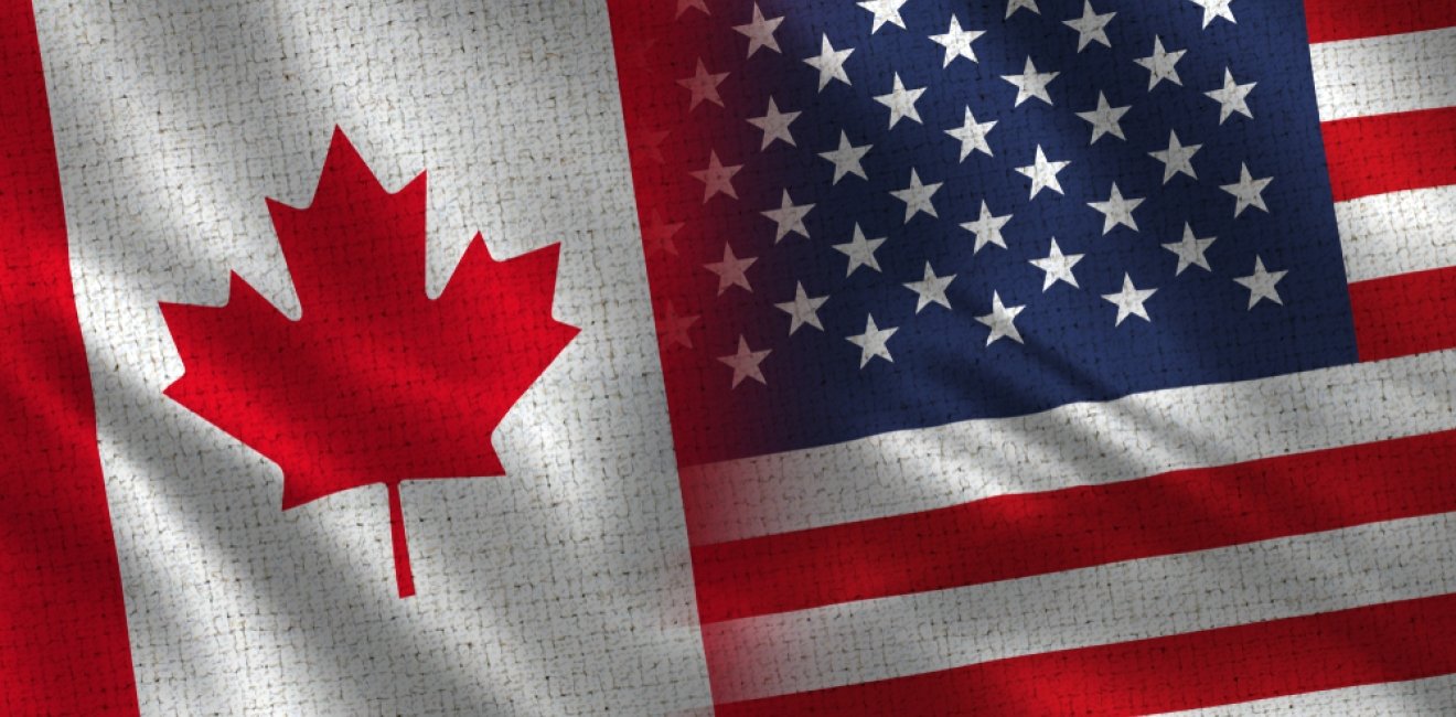 US Canada Flags