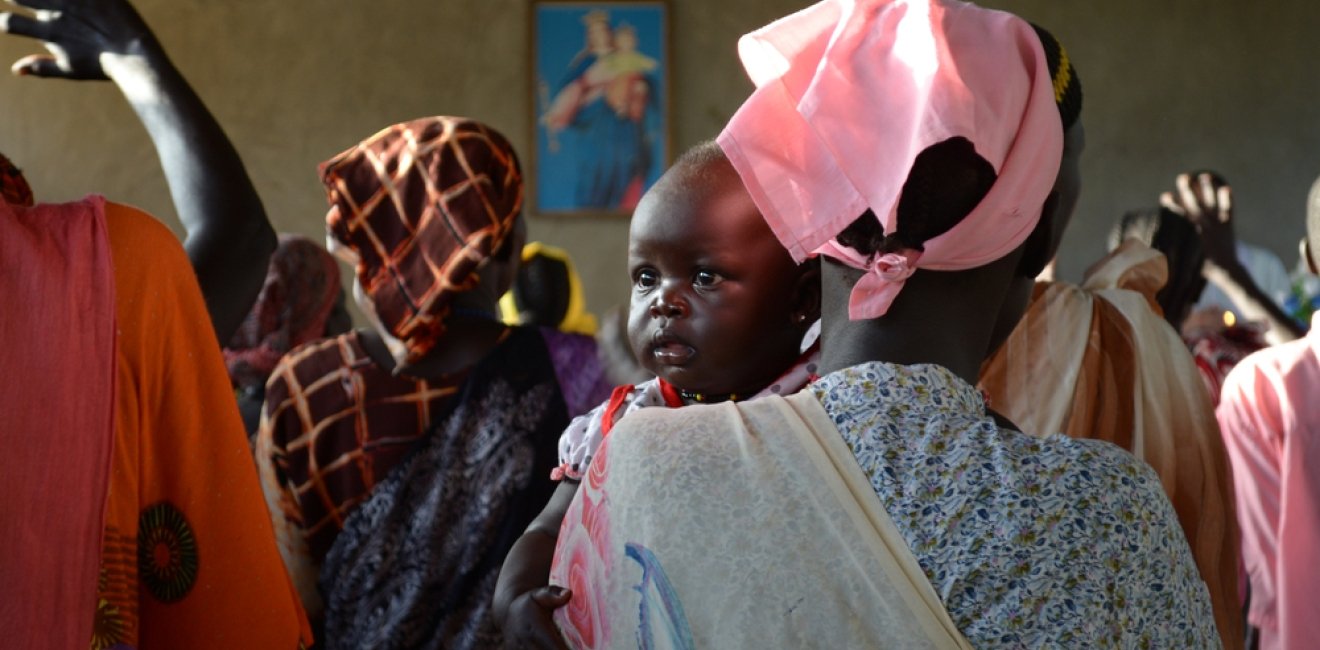 Refugees in Kakuma Refugee Camp during Sunday Mass