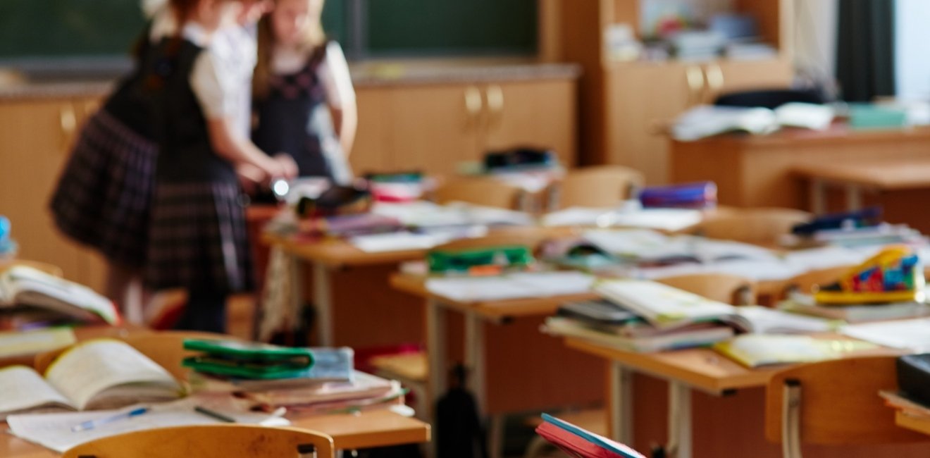 Students in a Russian classroom