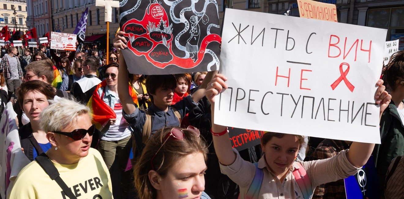 Demonstration in St. Petersburg